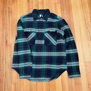 J. Crew  Plaid Flannel Half Zip Pullover Size S(O)